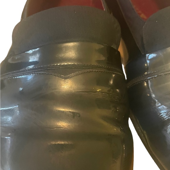 Bally Men's Made In Italy Banner Formal Tuxedo Loafers 12 - Picture 8 of 10
